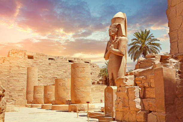 Statue Of Pharaoh At Karnak Temple in Luxor