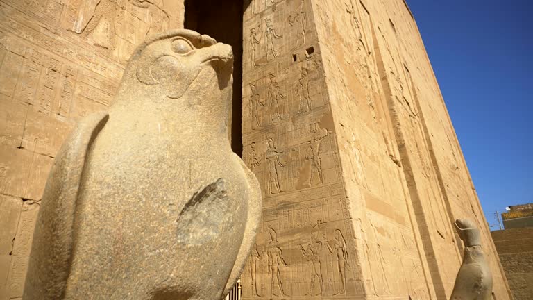 Ancient Horus of Edfu temple in Luxor. Egypt