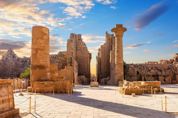 Hypostyle Hall of the ancient Karnak Temple, Luxor, Egypt.